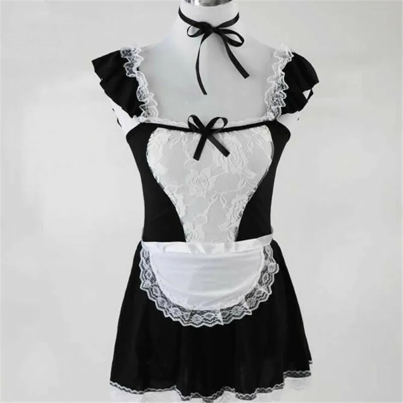 Sexy Naughty French Maid Waitress Fancy Dress Costume - Image 4