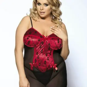 Sexy Lace Up Bow Basque