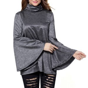 Flared Bell Sleeve Knit Blouse Jumper Casual Wear Autumn Winter Wear