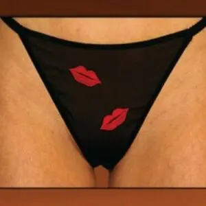 Vintage Temptations Red Lips Plus Size G-String Knickers Panties