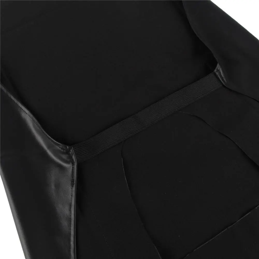 Sexy Men's Faux Leather Zip Open Crotch Fetish Apron - Image 6