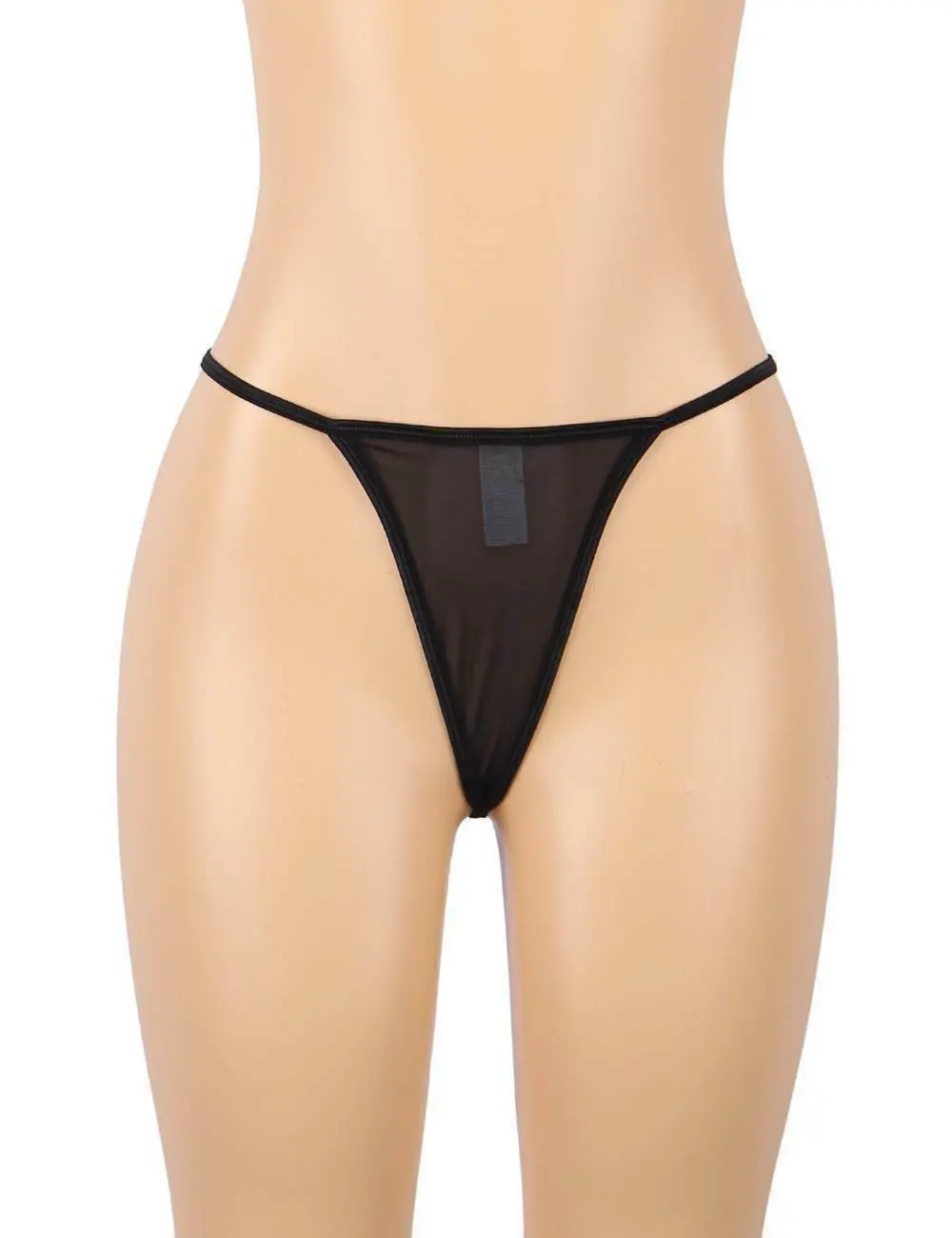 Sexy Black Red Lace High Waist Suspender Belt & G-String - Image 3