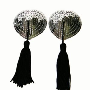 Siver Sequin Tassel Nipple Cover