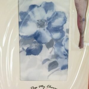 Vintage Pop My Cherry Blue & White Floral Tights