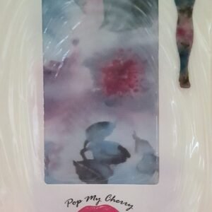 Vintage Pop My Cherry Abstract Watercolour Floral Pattern Tights