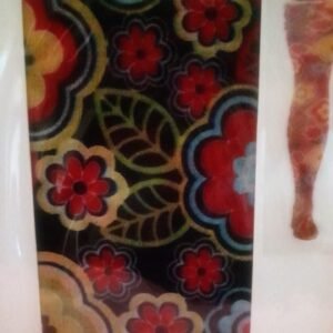 Vintage Pop My Cherry Psychedelic Hippie Floral Print Tights