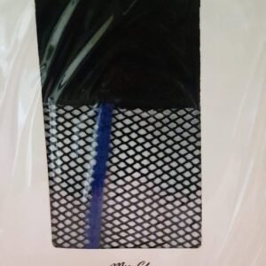 Vintage Pop My Cherry Black Fishnet Stockings WIth Blue Back Seam