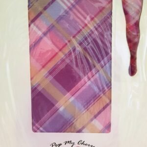 Vintage Pop My Cherry Multicoloured Tartan Tights