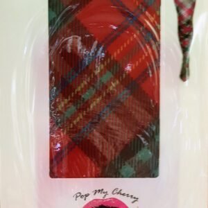 Vintage Pop My Cherry Red Plaid Tights